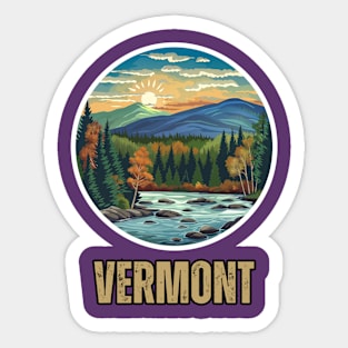 Vermont State USA Sticker